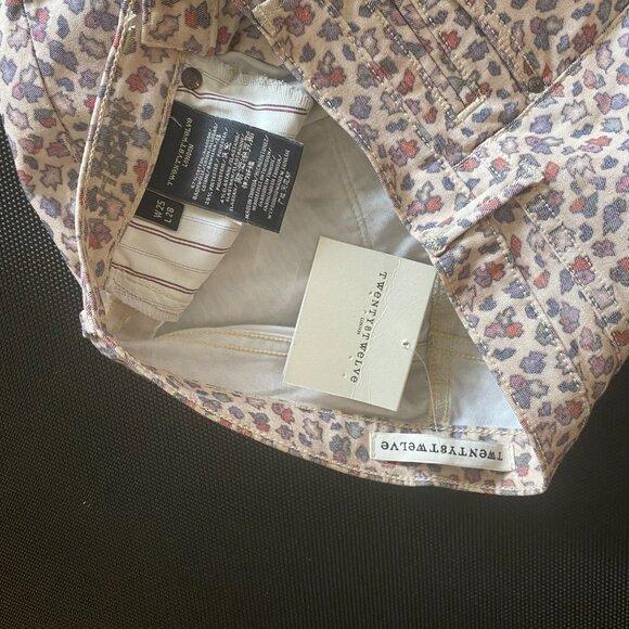 NWT TWENTY8TWELVE by Sienna Miller Beige Allover Printed Skinny Pants Sz 25 $295 - Picture 9 of 11